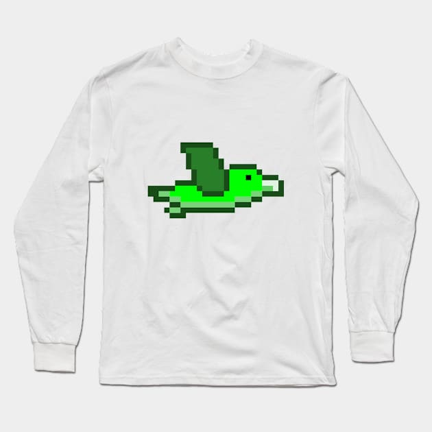 Bird logo 3 Long Sleeve T-Shirt by GlibWings